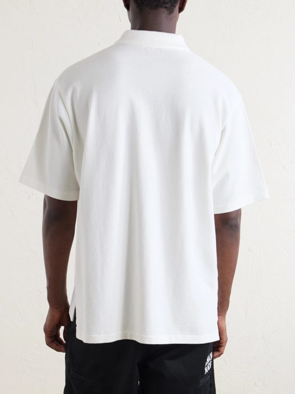 Logo-Detailed Cotton-Piqué Polo Shirt - BK Logo-Detailed Cotton-Piqué Polo Shirt - BK