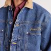 Corduroy-Trimmed Logo-Embroidered Denim Jacket - CU