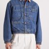 Corduroy-Trimmed Logo-Embroidered Denim Jacket - FR