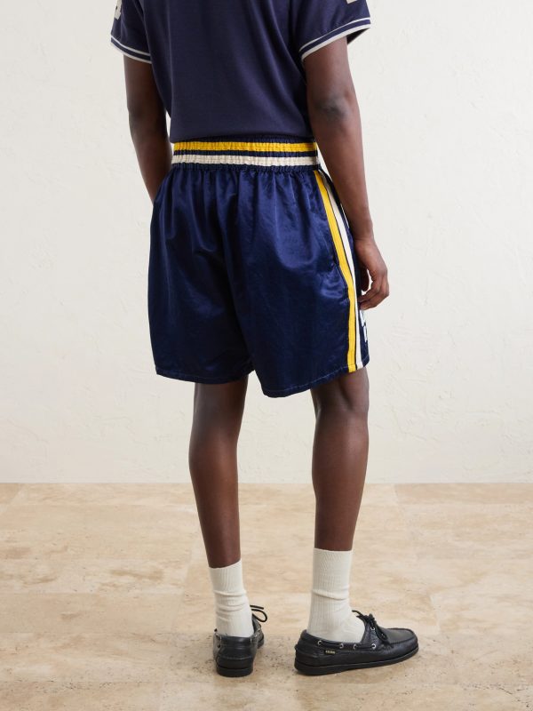 Straight-Leg Logo-Embroidered Cotton-Blend Shorts - BK Straight-Leg Logo-Embroidered Cotton-Blend Shorts - BK