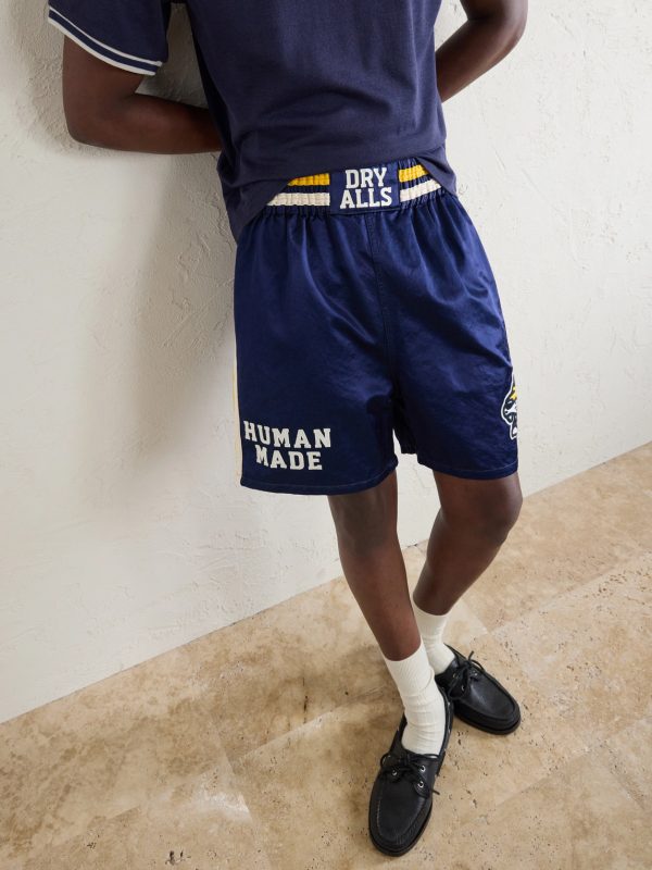 Straight-Leg Logo-Embroidered Cotton-Blend Shorts - CU Straight-Leg Logo-Embroidered Cotton-Blend Shorts - CU