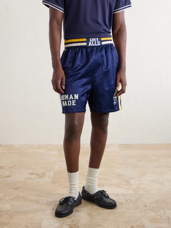 Straight-Leg Logo-Embroidered Cotton-Blend Shorts - FR Straight-Leg Logo-Embroidered Cotton-Blend Shorts - FR