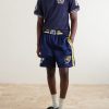 Straight-Leg Logo-Embroidered Cotton-Blend Shorts - OU Straight-Leg Logo-Embroidered Cotton-Blend Shorts - OU