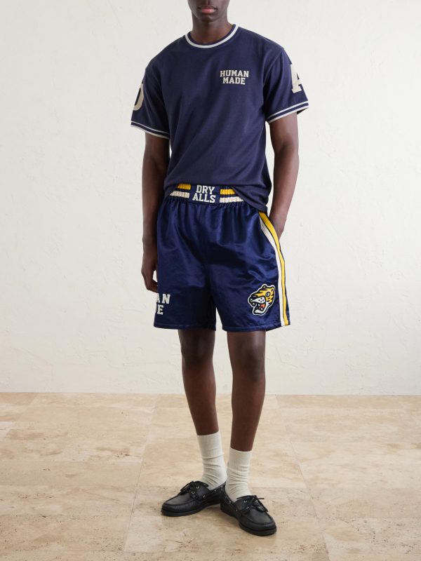 Straight-Leg Logo-Embroidered Cotton-Blend Shorts - OU Straight-Leg Logo-Embroidered Cotton-Blend Shorts - OU
