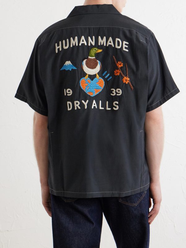 Souvenir Logo-Embroidered Poplin Shirt - BK Souvenir Logo-Embroidered Poplin Shirt - BK