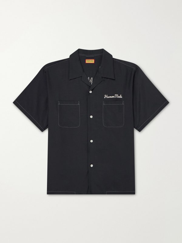 Souvenir Logo-Embroidered Poplin Shirt Souvenir Logo-Embroidered Poplin Shirt