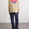 Logo-Embroidered Checked Cotton-Flannel Shirt - BK