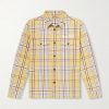 Logo-Embroidered Checked Cotton-Flannel Shirt