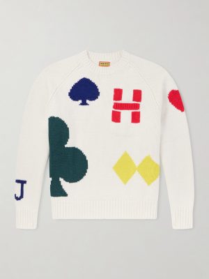 Intarsia Wool-Blend Sweater Intarsia Wool-Blend Sweater