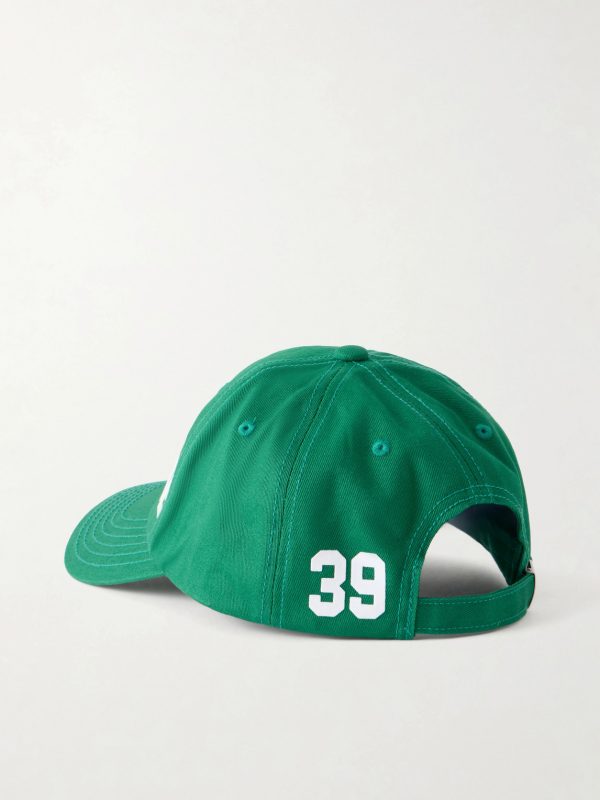 Logo-Appliquéd Cotton-Twill Baseball Cap - BK