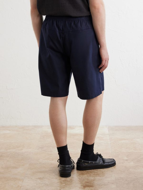 Straight-Leg Logo-Print Cotton-Twill Shorts - BK Straight-Leg Logo-Print Cotton-Twill Shorts - BK