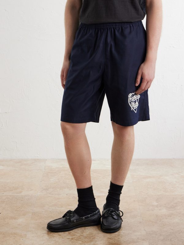 Straight-Leg Logo-Print Cotton-Twill Shorts - FR Straight-Leg Logo-Print Cotton-Twill Shorts - FR