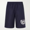 Straight-Leg Logo-Print Cotton-Twill Shorts Straight-Leg Logo-Print Cotton-Twill Shorts