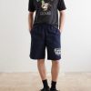 Straight-Leg Logo-Print Cotton-Twill Shorts - OU Straight-Leg Logo-Print Cotton-Twill Shorts - OU