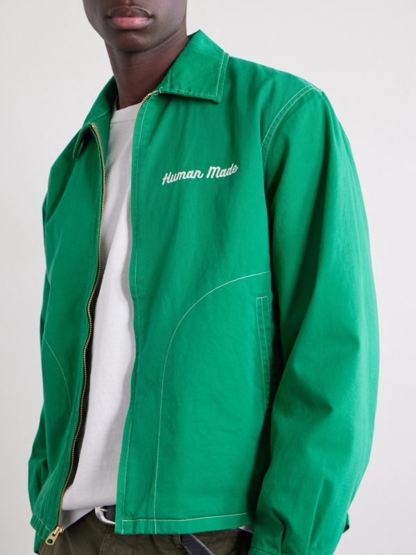 Logo-Embroidered Cotton-Twill Jacket - CU Logo-Embroidered Cotton-Twill Jacket - CU
