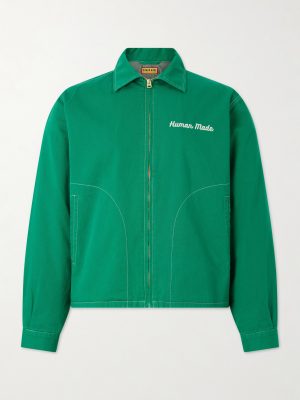 Logo-Embroidered Cotton-Twill Jacket Logo-Embroidered Cotton-Twill Jacket