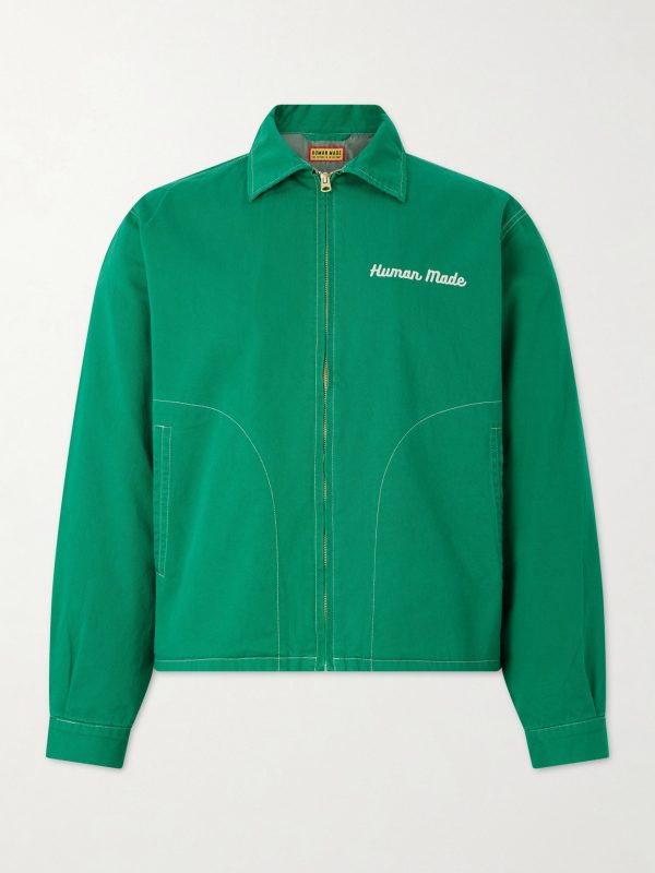 Logo-Embroidered Cotton-Twill Jacket Logo-Embroidered Cotton-Twill Jacket