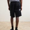 Skater Straight-Leg Logo-Detailed Pleated Twill Shorts - BK Skater Straight-Leg Logo-Detailed Pleated Twill Shorts - BK