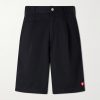 Skater Straight-Leg Logo-Detailed Pleated Twill Shorts Skater Straight-Leg Logo-Detailed Pleated Twill Shorts
