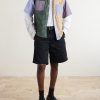 Skater Straight-Leg Logo-Detailed Pleated Twill Shorts - OU Skater Straight-Leg Logo-Detailed Pleated Twill Shorts - OU