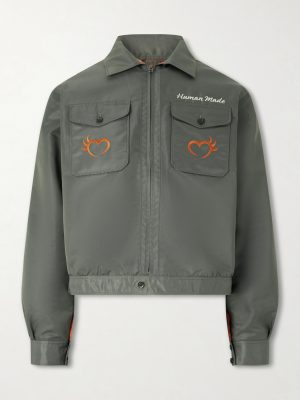 Embroidered Nylon Jacket Embroidered Nylon Jacket