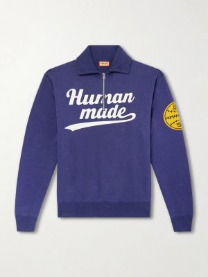 Logo-Print Cotton-Jersey Zip-Up Sweatshirt Logo-Print Cotton-Jersey Zip-Up Sweatshirt