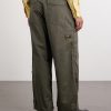 Cotton Wide-Leg Pants Trousers - BK