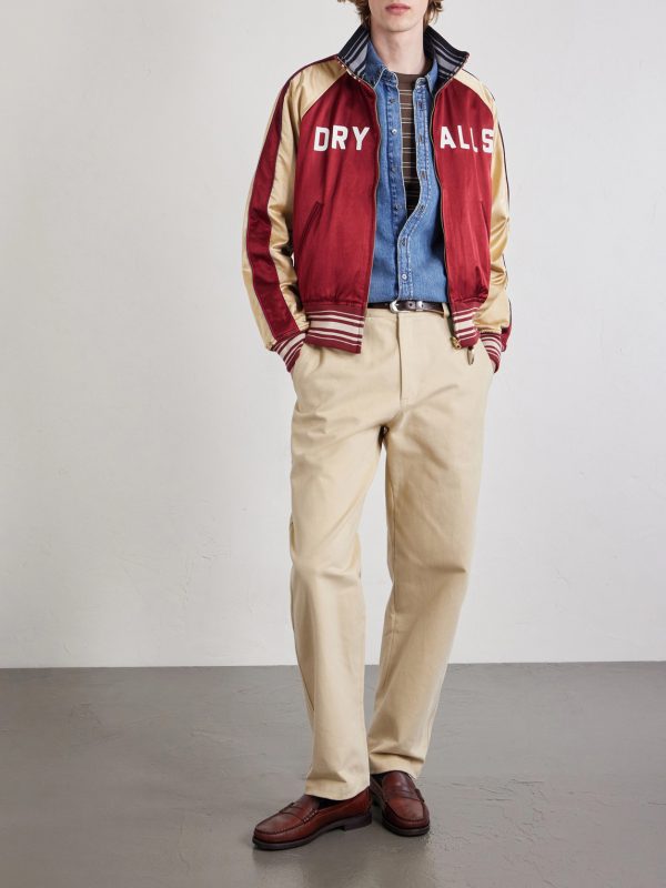 Reversible Logo-Appliquéd Cotton-Blend Satin Bomber Jacket - OU Reversible Logo-Appliquéd Cotton-Blend Satin Bomber Jacket - OU