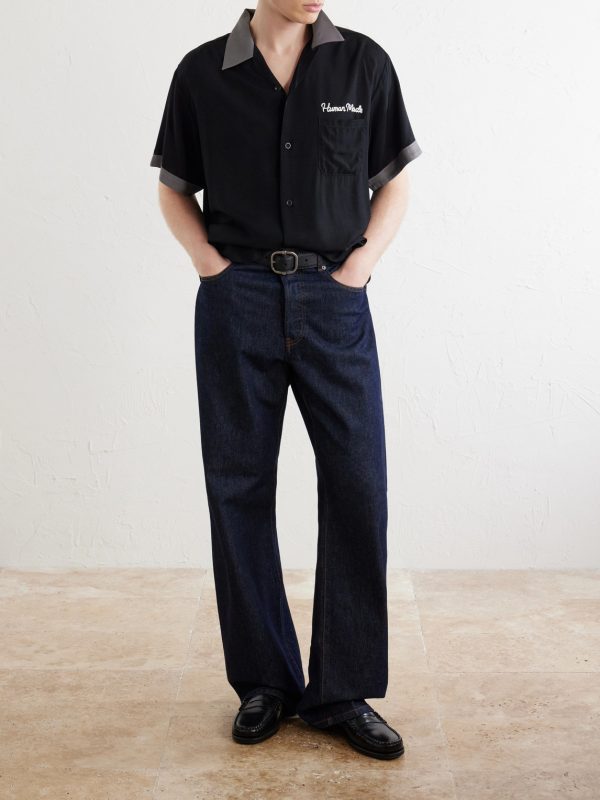Logo-Embroidered Poplin Shirt - OU Logo-Embroidered Poplin Shirt - OU