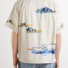 Camp-Collar Printed Poplin Shirt - BK Camp-Collar Printed Poplin Shirt - BK