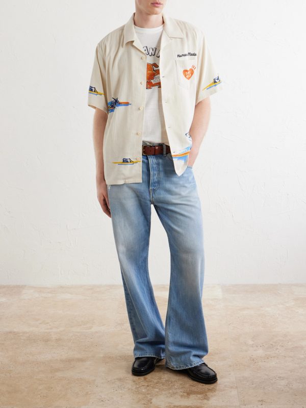 Camp-Collar Printed Poplin Shirt - OU Camp-Collar Printed Poplin Shirt - OU