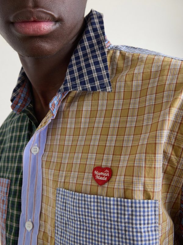 Logo-Appliquéd Checked Cotton Shirt - CU Logo-Appliquéd Checked Cotton Shirt - CU