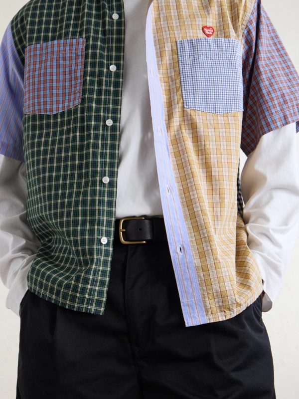 Logo-Appliquéd Checked Cotton Shirt - E1 Logo-Appliquéd Checked Cotton Shirt - E1