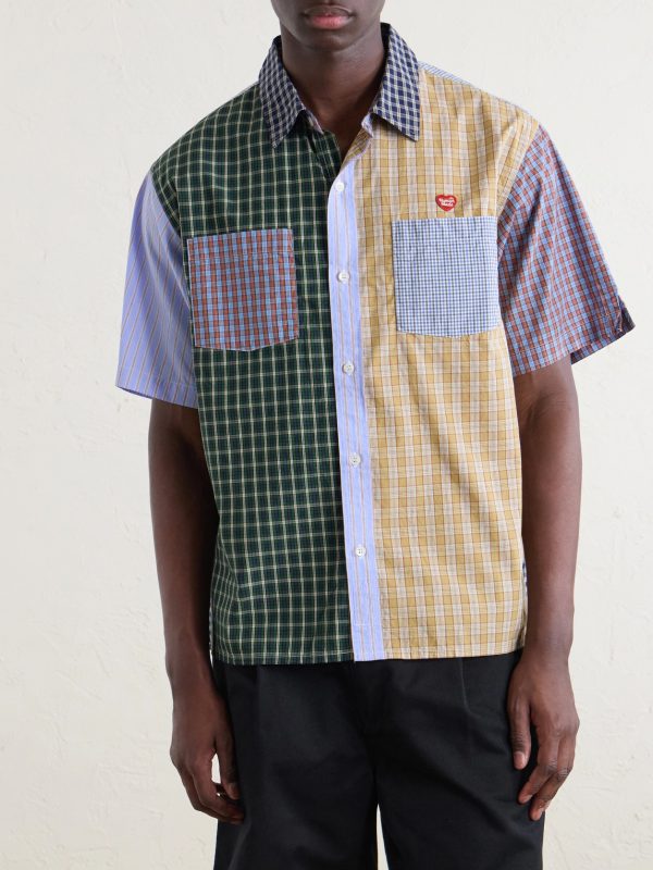 Logo-Appliquéd Checked Cotton Shirt - FR Logo-Appliquéd Checked Cotton Shirt - FR