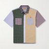 Logo-Appliquéd Checked Cotton Shirt Logo-Appliquéd Checked Cotton Shirt