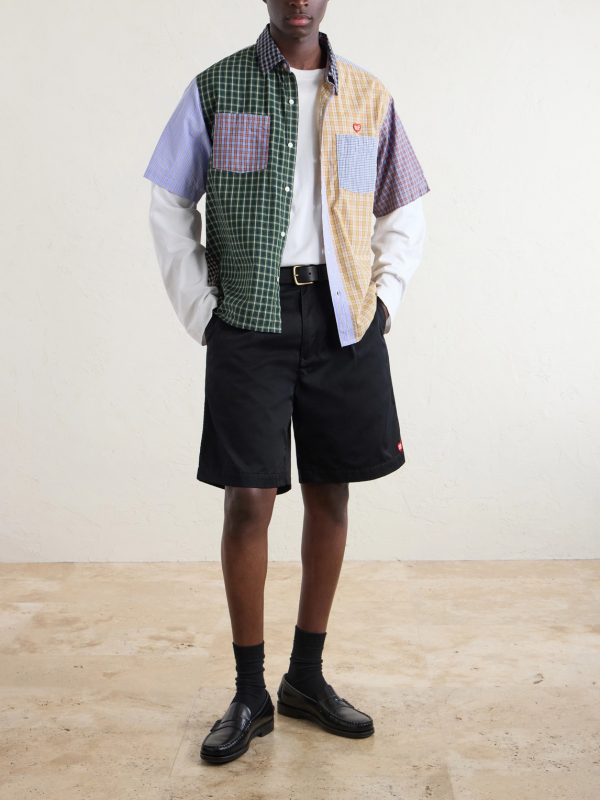 Logo-Appliquéd Checked Cotton Shirt - OU Logo-Appliquéd Checked Cotton Shirt - OU