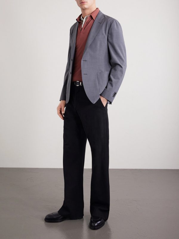 Wool-Blend Suit Jacket - OU Wool-Blend Suit Jacket - OU