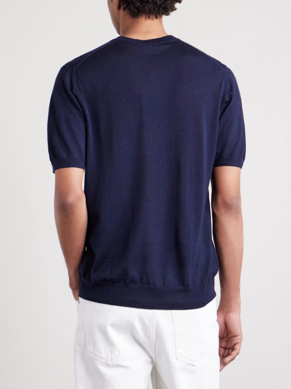 Cashmere and Silk-Blend T-Shirt - BK