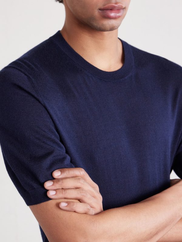 Cashmere and Silk-Blend T-Shirt - CU