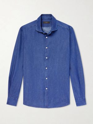 Slim-Fit Cotton-Chambray Shirt Slim-Fit Cotton-Chambray Shirt