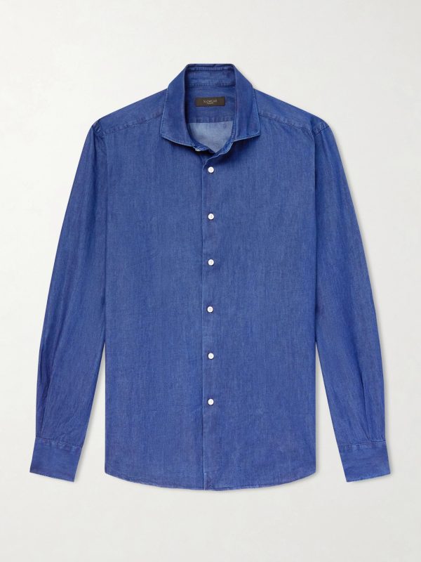 Slim-Fit Cotton-Chambray Shirt Slim-Fit Cotton-Chambray Shirt