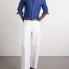 Slim-Fit Cotton-Chambray Shirt - OU Slim-Fit Cotton-Chambray Shirt - OU
