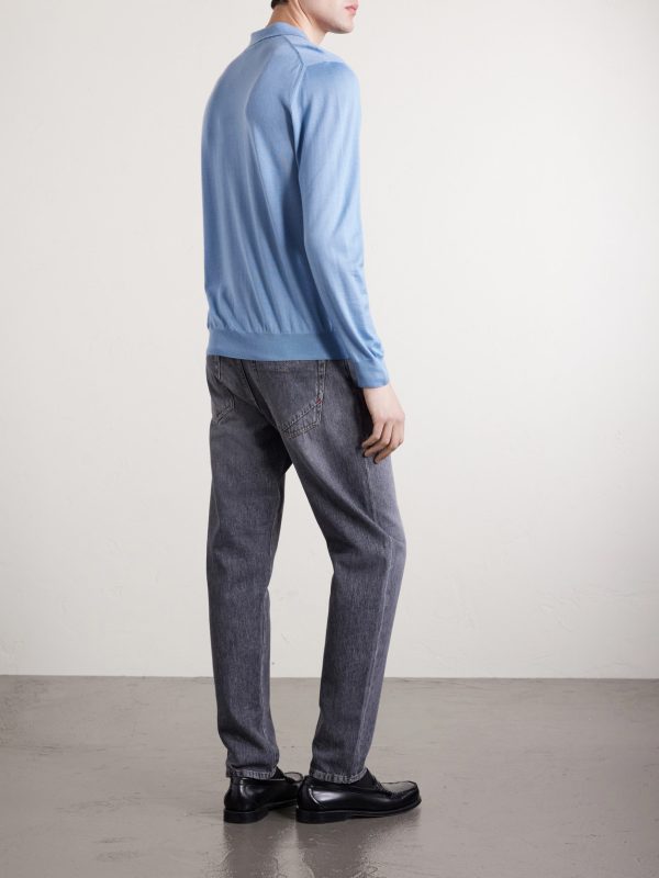 Slim-Fit Cashmere and Silk-Blend Polo Shirt - BK Slim-Fit Cashmere and Silk-Blend Polo Shirt - BK
