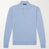 Slim-Fit Cashmere and Silk-Blend Polo Shirt Slim-Fit Cashmere and Silk-Blend Polo Shirt