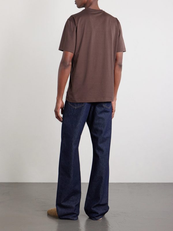Cotton and silk-blend jersey T-shirt - BK Cotton and silk-blend jersey T-shirt - BK