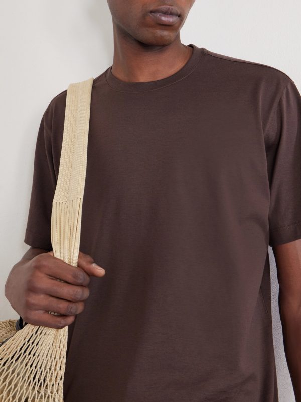 Cotton and silk-blend jersey T-shirt - CU Cotton and silk-blend jersey T-shirt - CU