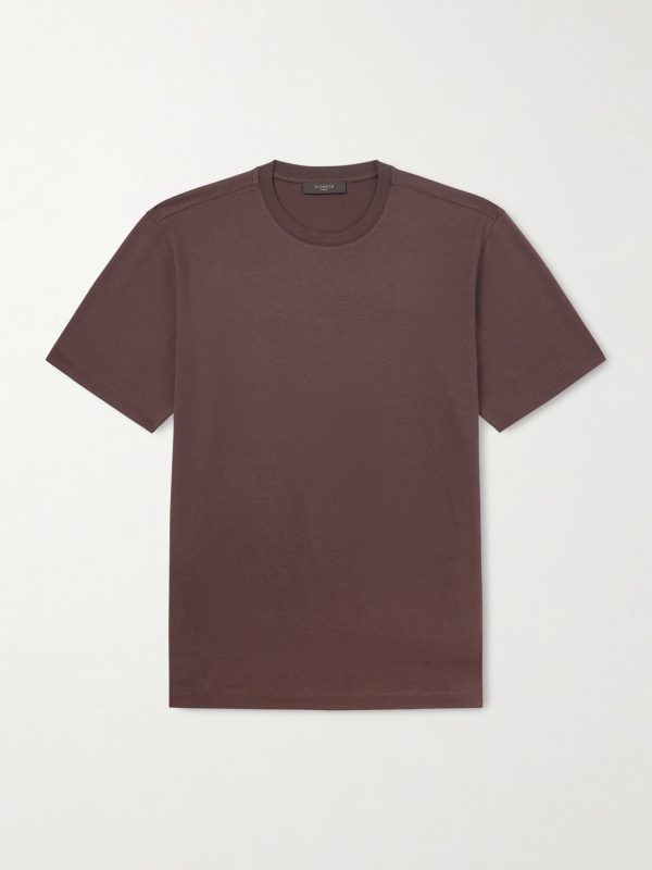 Cotton and silk-blend jersey T-shirt Cotton and silk-blend jersey T-shirt