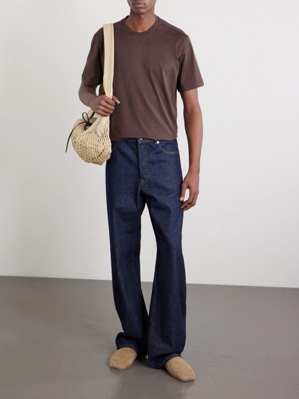 Cotton and silk-blend jersey T-shirt - OU Cotton and silk-blend jersey T-shirt - OU