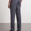 Slim-Leg Wool Trousers - BK Slim-Leg Wool Trousers - BK