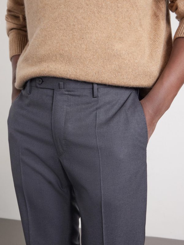 Slim-Leg Wool Trousers - CU Slim-Leg Wool Trousers - CU